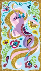 Janod, Jednorożce, magiczny brokat, zestaw kreatywny, 7+