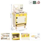 Janod, Shiny Grandma, drewniana kuchnia z 10 akcesoriami