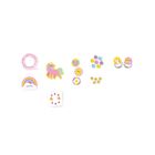 Janod, Tęczowa kraina, zestaw kreatywny do tworzenia biżuterii z drewna