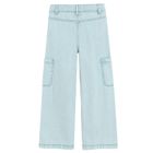 Jasnoniebieskie jeansy wide leg z regulacją Cool Club