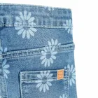 Jeansowe spodnie flare w kwiaty Cool Club