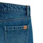 Jeansowe spodnie wide z ozdobnymi przeszyciami Cool Club