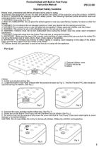 Jilong, materac flokowany z wbudowaną pompką nożną, 1-osobowy, 191-73-22 cm