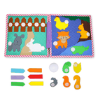 Jolly Designs. Gąsienica. Książeczka sensoryczno-manipulacyjna