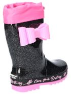 Kalosze dziewczęce, czarne, American Club