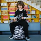 Kayokki, saszetka na biodra, Szachownica, czarno-biała