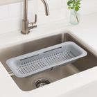 Kesper, sitko kuchenne do zlewu, plastikowe, szare, 36,2-20,2-6,5 cm