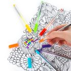 Kidea, długopisy żelowe, fluo, 12 kolorów