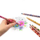 Kidea, Jumbo, kredki ołówkowe trójkątne, kwiaty, 10 kolorów