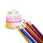 Kidea, kredki ołówkowe, holo, 12 kolorów