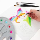 Kidea, paleta z pędzlami, 7 elementów