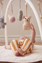 Kid's Concept, mata do zabawy, złamana biel, szara