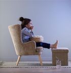 Kids Concept, puf składany, sztruksowy