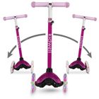 Kidwell, Uno, hulajnoga 3-kołowa LED, balansowa, różowa
