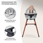 Kinderkraft, Fini, krzesełko do karmienia, 2w1, czarne
