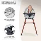 Kinderkraft, Fini, krzesełko do karmienia, 2w1, szare