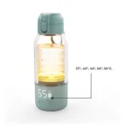 Kinderkraft, Gaja, mobilny podgrzewacz do mleka i termos, zielony, 500 ml