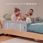 Kinderkraft, Guard and Dream, barierka do łóżka, light grey