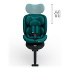 Kinderkraft, I-360 2 Plus, fotelik samochodowy, i-Size, green, 40-150 cm