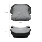 Kinderkraft, I-Boost 2, I-Size, podstawka samochodowa, grey, 125–150 cm