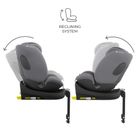 Kinderkraft, I-Fix, fotelik samochodowy, 61-150 cm, grey