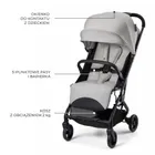 Kinderkraft, Indy 3, wózek spacerowy, urban grey