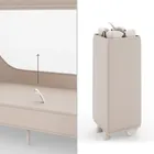 Kinderkraft, Leody Up, łóżeczko turystyczne z akcesoriami, beige