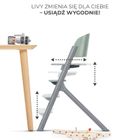 Kinderkraft, Livy, krzesełko do karmienia 3w1, olive green