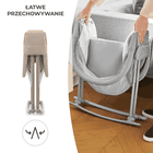 Kinderkraft, Lovi, leżaczek-kołyska 3w1, beżowa