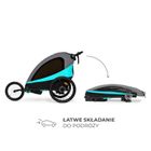 Kinderkraft, Nava, przyczepka rowerowa, wózek, hawaiian blue