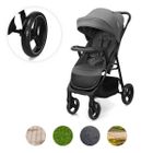 Kinderkraft, Trig 3, wózek spacerowy z tacką, Granite Grey