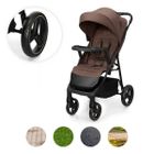 Kinderkraft, Trig 3, wózek spacerowy z tacką, Velvet Mocca