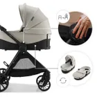 Kinderkraft, Vesto 2, wózek wielofunkcyjny 3w1, beige