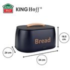 Kinghoff, chlebak, pojemnik na pieczywo, stalowy, kh-1946