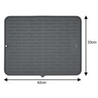 Kinghoff, podkładka silikonowa, ociekacz do naczyń, 42-33 cm, KH-1904