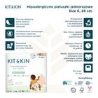 Kit and Kin, pieluszki jednorazowe, rozmiar 6, 15 kg+, pies i pingwin, 24 szt.