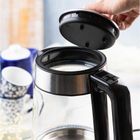 Klausberg, czajnik elektryczny, szklany, 1,7l, LED, RGB, KB-7888