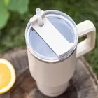 Klausberg, kubek termiczny, z rączką i słomką, stalowy, 1100 ml, kb-7944