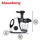 Klausberg, sokowirówka, wyciskarka wolnoobrotowa, biała, KB-7864