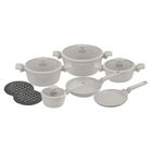Klausberg, zestaw garnków marmurkowych, 12 elementów, kb-7967