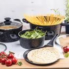 Klausberg, zestaw garnków marmurkowych, 7 elementów, kb-7962