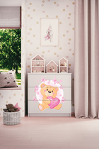 Kocot Kids, Babydreams, komoda, biała, miś motylki