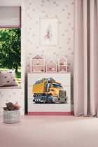 Kocot Kids, Babydreams, komoda, różowa, ciężarówka