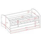 Kocot Kids, Babydreams, łóżko z szufladą i materacem, niebieskie, NASA, 70-140 cm