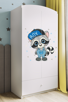 Kocot Kids, Babydreams, szafa, biała, szop, 181.2-52-90 cm