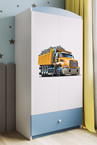 Kocot Kids, Babydreams, szafa, niebieska, ciężarówka, 181.2-52-90 cm
