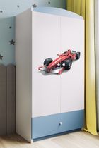 Kocot Kids, Babydreams, szafa, niebieska, formuła, 181.2-52-90 cm