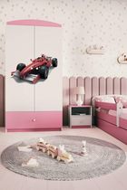 Kocot Kids, Babydreams, szafa, różowa, formuła, 181.2-52-90 cm