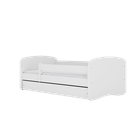 Kocot Kids, Kraina Lodu, Babydreams, łóżko z materacem, białe, 80-180 cm