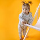 Kombinezon przejściowy dziewczęcy z kapturem, ecru, Eevi